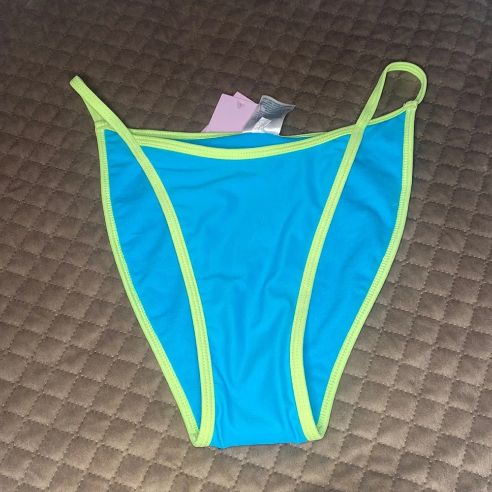 Wild Fable Neon‎ Blue & Green Swim Bottoms